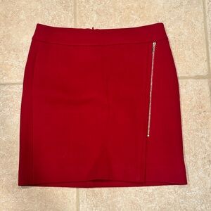 Red Pencil Skirt Mid Thigh Skirt White House Black Market